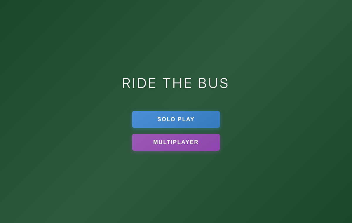 Ride the Bus game screen